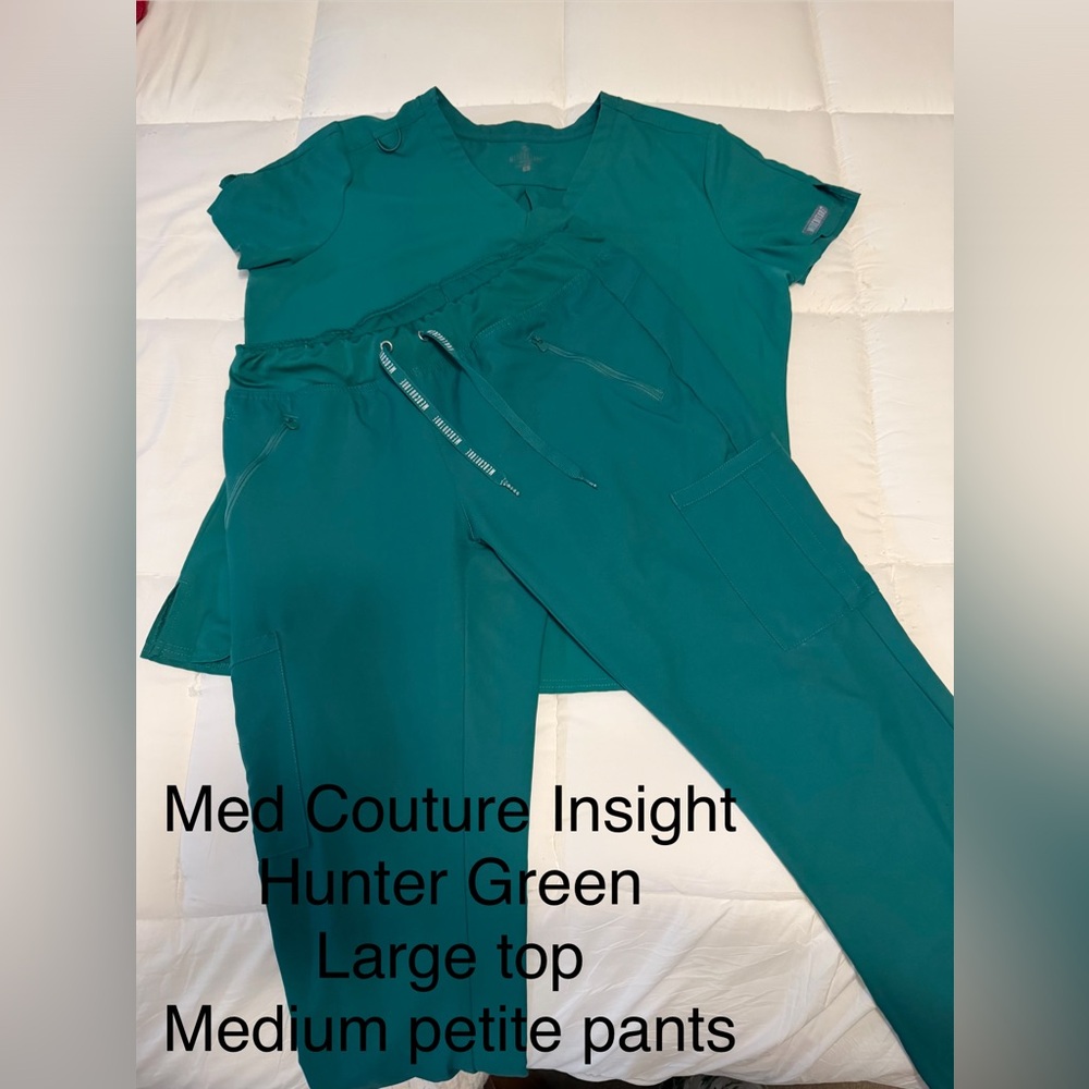 Med Couture Hunter Green Jogger Pants